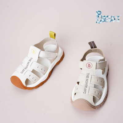 巴托童鞋 夏季新品 韩版宝宝儿童软底防滑休闲皮鞋防水凉鞋7139