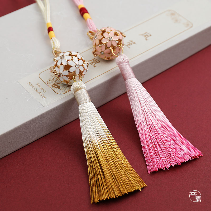 香囊球宫玲球项链吊坠古装汉服配饰祈福安康薰衣草香丸汽车载挂饰