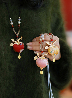 手工刺绣小马本命年吉祥物挂件