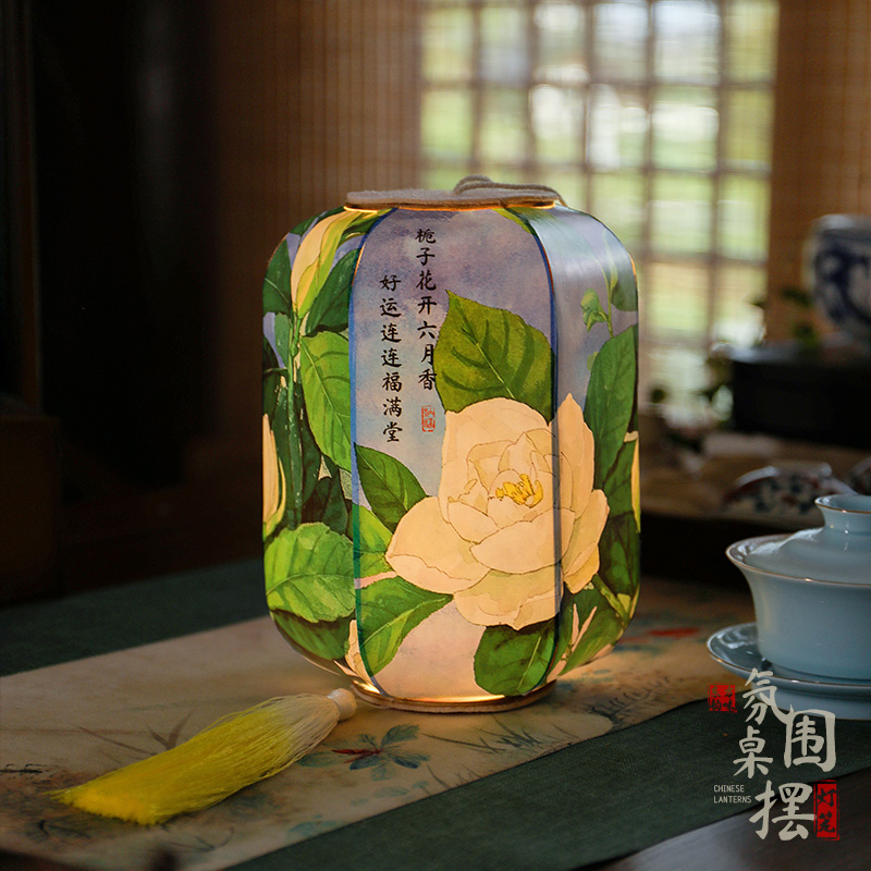 2025新款古韵诗画灯笼台灯、提灯