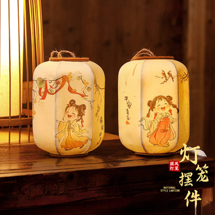 2026新年装饰古风灯笼花灯摆件桌面挂饰喜庆过年春节年味氛围布置