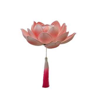 元宵节莲花灯灯笼古风汉服装饰舞蹈道具荷花灯放行灯发光手提花灯