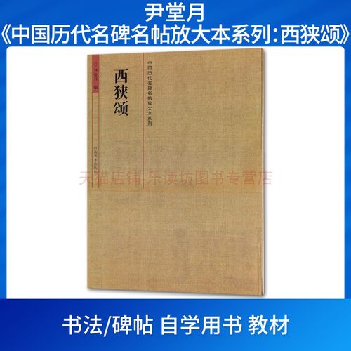 西狭颂 尹堂月 中国历代名碑名帖放大本系列 艺术 书法 篆刻 临摹范本 初学入门者必备之经典丛帖 精选本底 河南美术出版社 正版