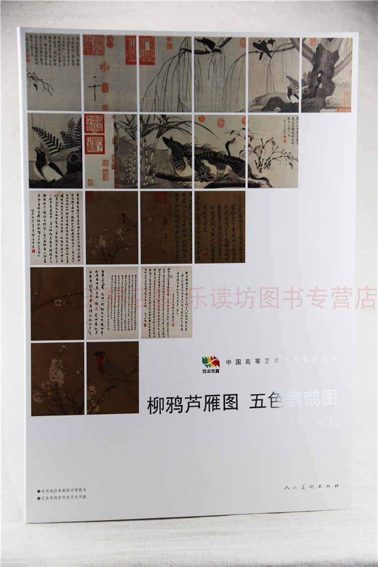 范本传真中国高等艺术院校教学范本：柳鸦芦雁图 五色鹦鹉图 本社编 人民美术出版社 新华书店正版图书籍