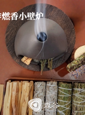 燃熏小壁炉香薰秘鲁圣木植物草杖