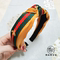 BOXIAO MUSEUM CUSTOM CUTE LITTLE BEE RED YELLOW AND GREEN HEADBAND WASH FACE HAIRBAND COLOR STRIPED RIBBON SHOULD HELP HAIR ACCESSORIES