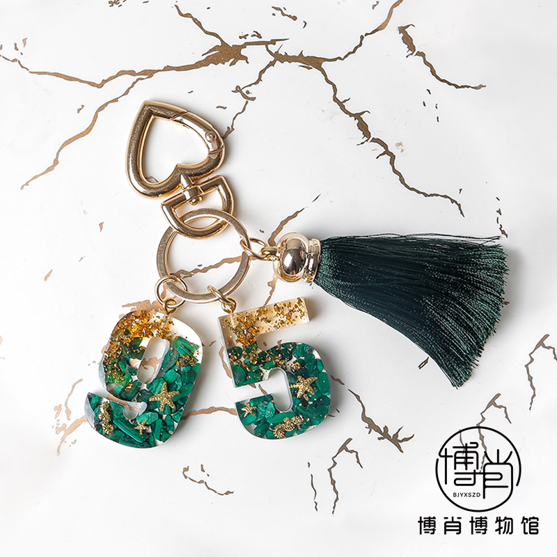 博君一肖周边定制肖战孔雀石金箔