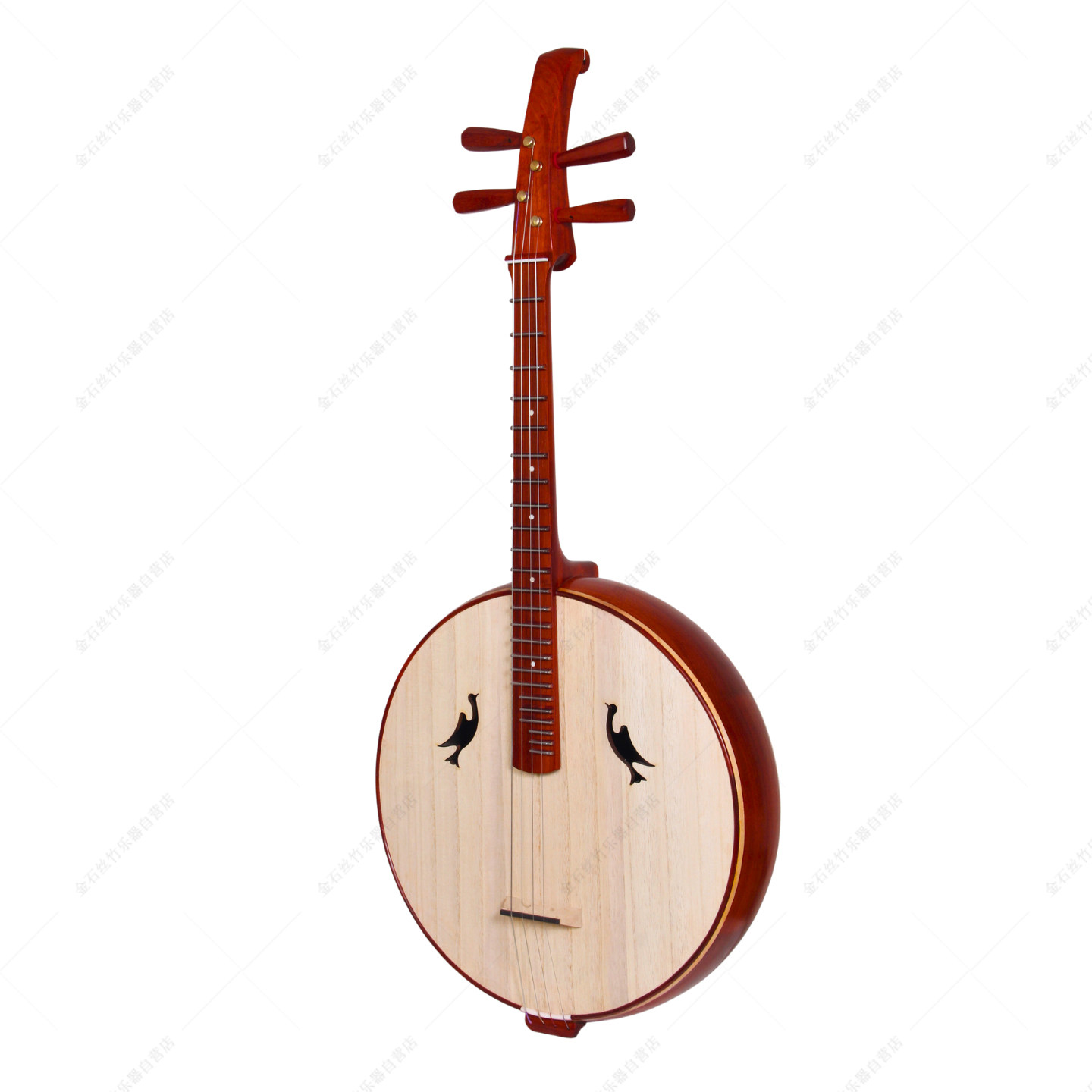 非洲紫檀木演奏大阮乐器小鸟孔钢品D8522DRT-A赠配件传统工艺制作