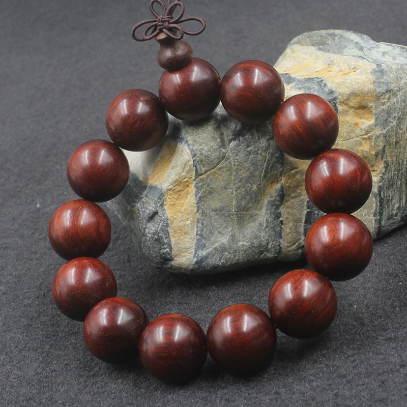 真印度小叶紫檀佛珠手串多规格男女款紫檀手链念珠手饰品定制批发