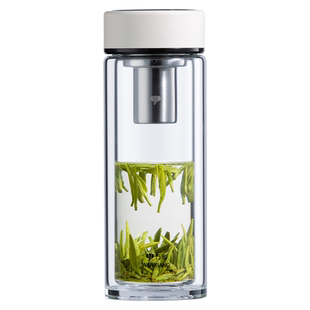 万象WANXIANG茶水分离玻璃泡茶杯子礼物水杯2024新款女男家用茶杯