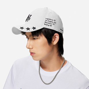 刺绣休闲百搭运动帽 Lining 男女潮流时尚 李宁正品 AMYS139 夏季