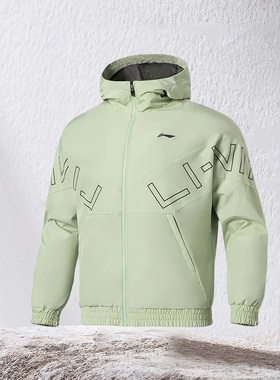 李宁外套男22春季新款健身系列连帽衫时尚休闲风衣 AFDS007-7