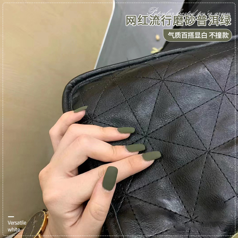 流行普洱绿色指甲油胶光疗美甲胶