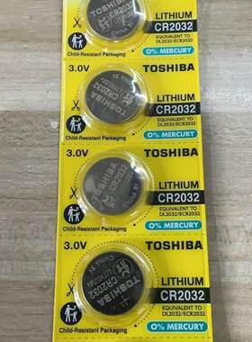 东芝CR2032遥控器纽扣电池3V