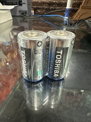 日本进口东芝单2形碱性1.5V电池2号C型LR14面包超人花洒手电 现货
