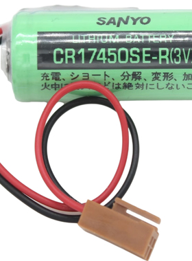 正品CR17450SE-R 3V锂电池MR-J4伺服机系统PLC工控后备记忆电源