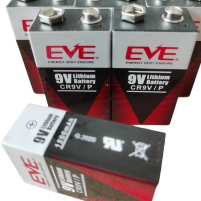 9V锂电池9V1200mAh烟感探测器