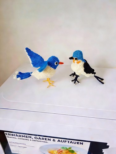 成品手工编织diy材料包毛线钩针钩织小鸟摆件送朋友闺蜜礼物教程