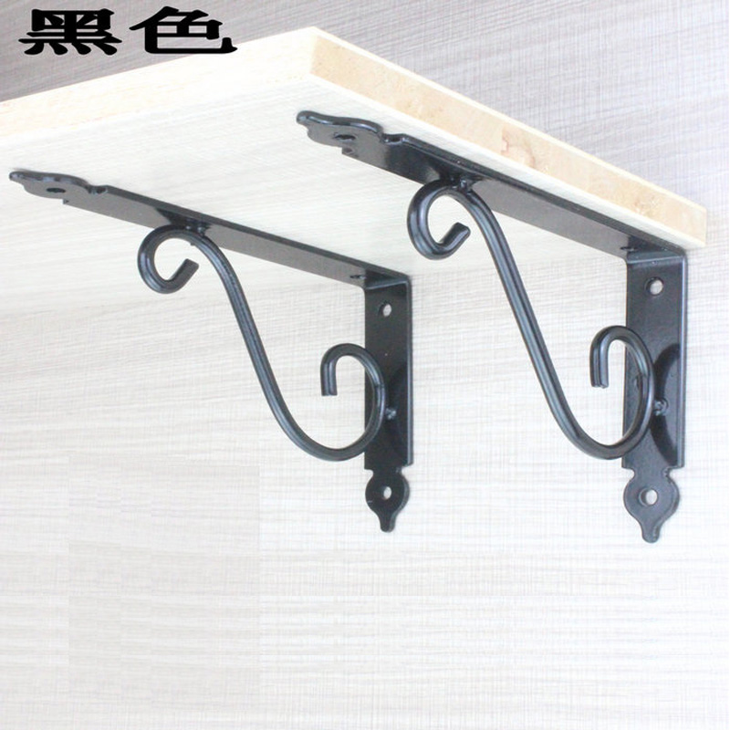 加厚铁艺桌面欧式风直角置物架