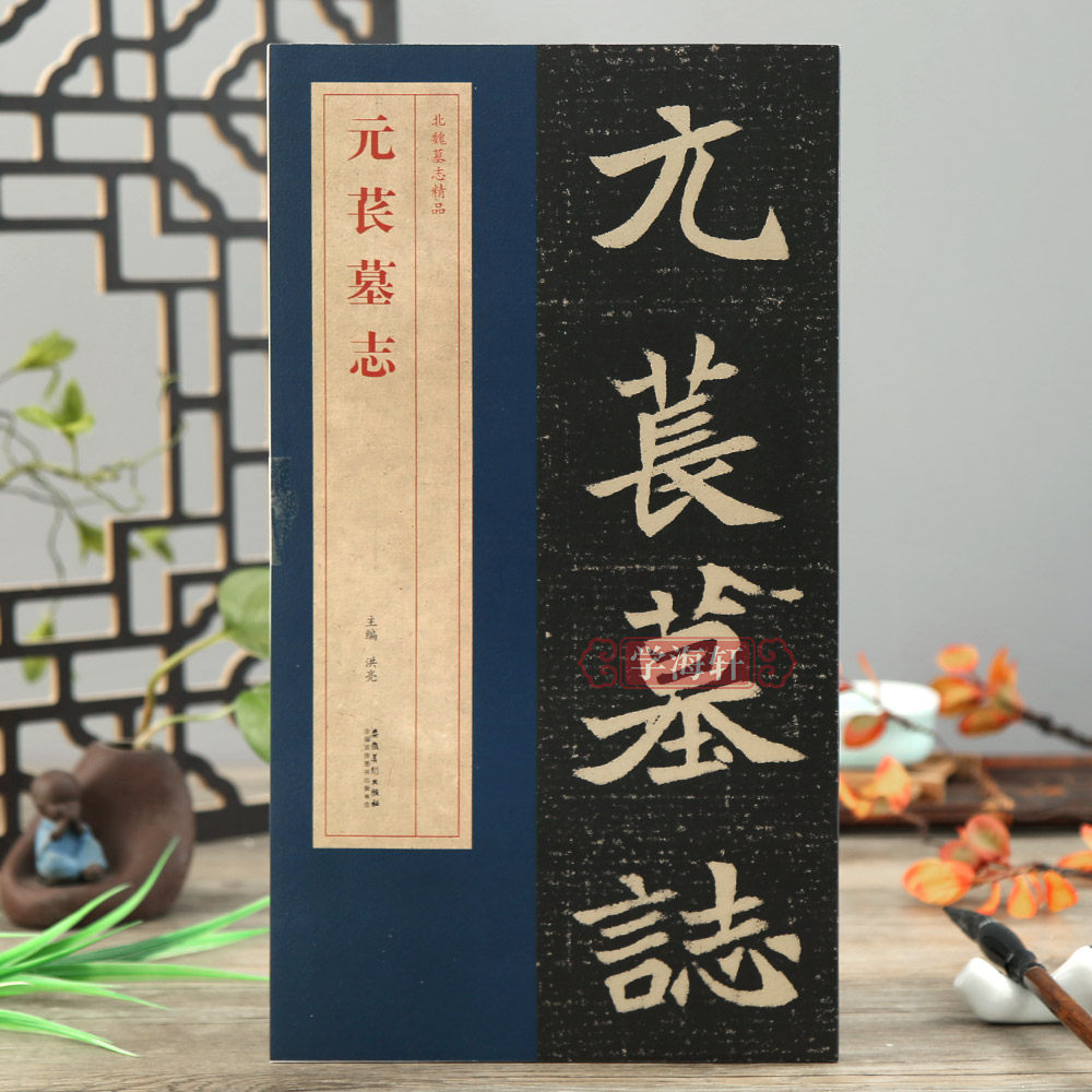 学海轩元苌墓志北魏墓志简体旁注碑帖简介原碑原帖墓志单字放大附原大整张墓志铭魏碑楷书毛笔书法字帖洪亮编