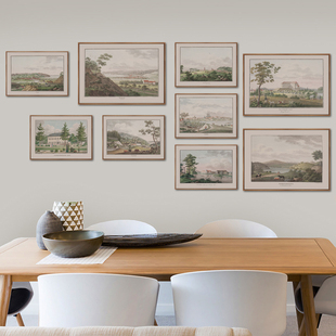 丹麦 索伦兰格复古画风景油画阿尔斯岛 艺术微喷打印油画布画芯