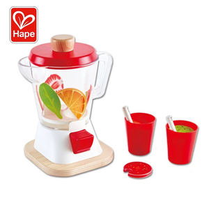 德国Hape正品蔬果奶昔搅拌机儿童过家家仿真益智玩具榨汁机3岁+