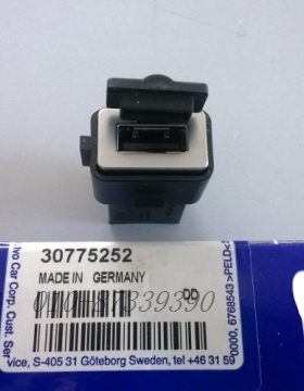 适用于沃尔沃原装正厂配件  S80L S60 XC60 S40 C30 V60 USB接口