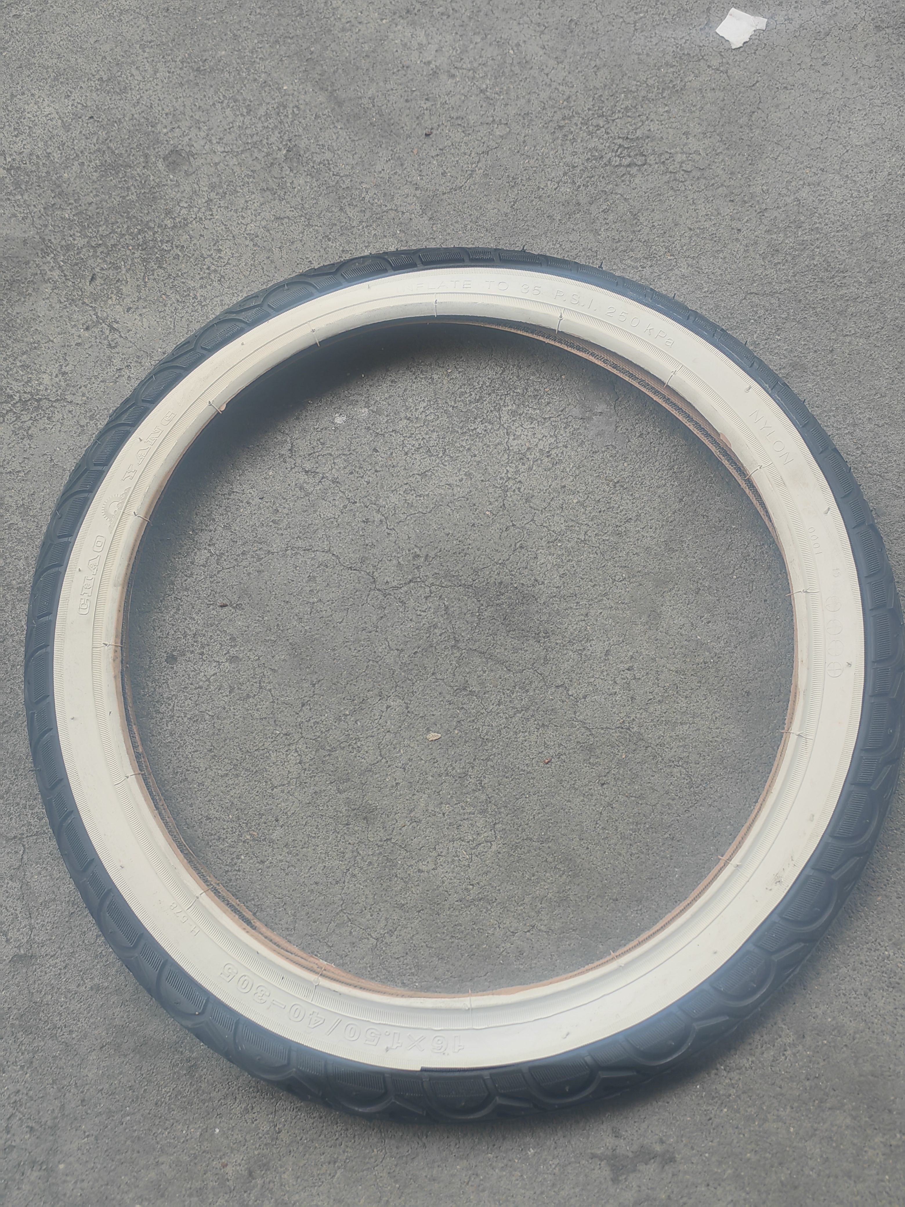 朝阳正品16寸16x1.50折叠自行车白边外胎40-305大行chaoyang轮胎
