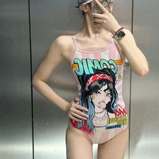 高级性感运动连体竞速泳衣女2025新款 三角专业训练游泳馆专用绝美