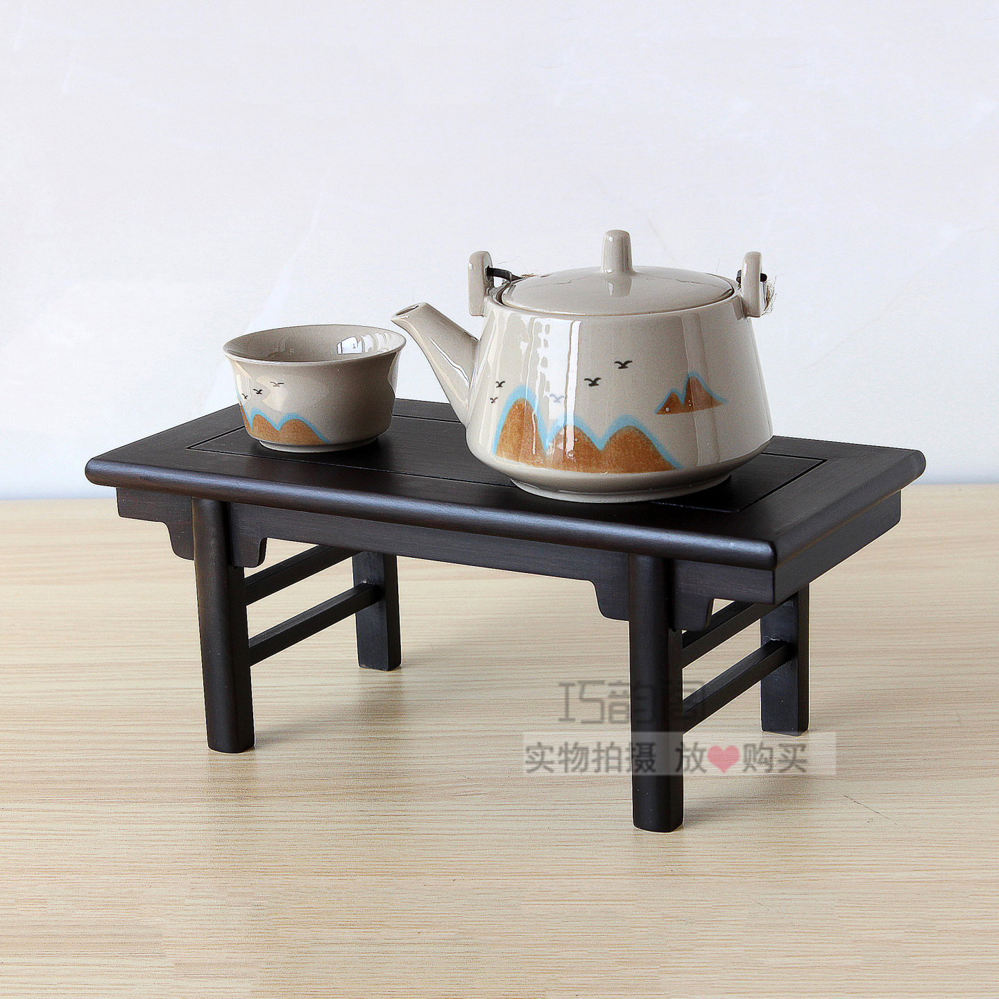 微型实木中式玉器佛像紫光檀