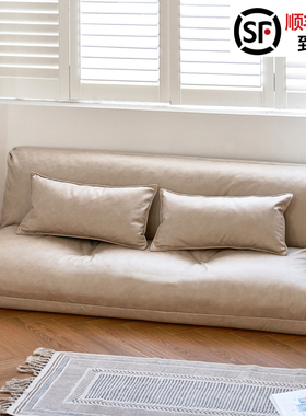 懒人沙发床可躺可睡卧室折叠榻榻米两用阳台小沙发科技布抗污耐脏