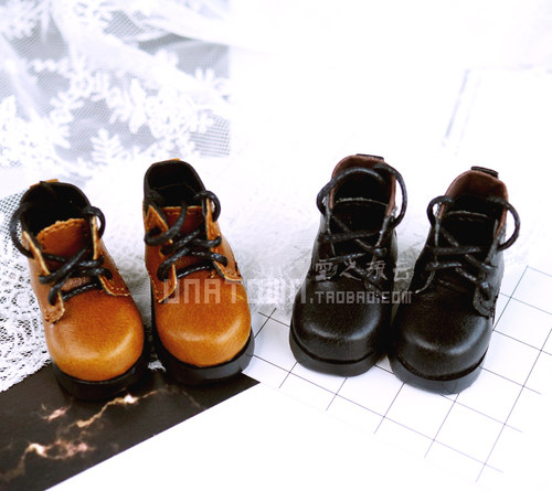 现货1/6bjd鞋子棕色靴