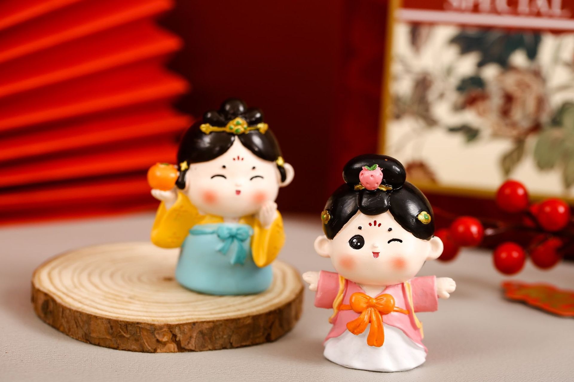 唐仕女小摆件创意家居装饰品中国风办公室工位桌面可爱送女生礼物