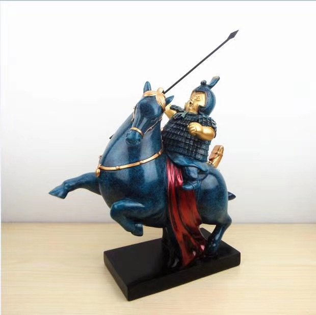 办公室装饰摆件q版兵马俑骑兵人物家居房间桌面玄关乔迁新居礼品