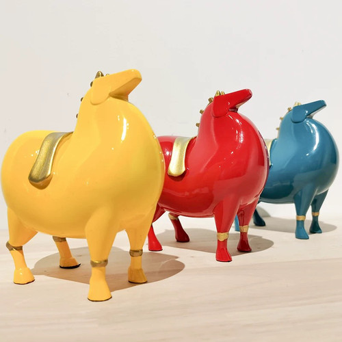 西安文创纪念品唐富贵系列迷你马