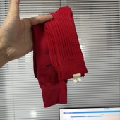 MOVENS 2双 WALK新年红袜子本命年大红袜子中筒袜棉袜