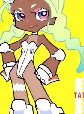 吊带袜天使枪械匠婊大腿白色纹身贴防水持久逼真COS漫展贴纸道具