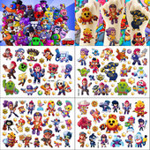 brawl stars游戏 一次性卡通儿童纹身贴纸动漫人物可水洗无毒持久