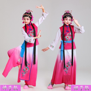 儿童戏服京剧戏装卖水服装小红娘表演服俏花旦丫鬟团体舞台演出服
