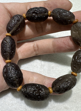 天狼星玻璃陨石原石手链哥伦比亚高透料精选形状成型天然手串