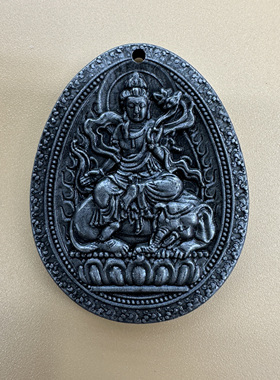 Aletai阿勒泰铁陨石八大佛牌无事牌不动明王普贤地藏平安本命吊坠