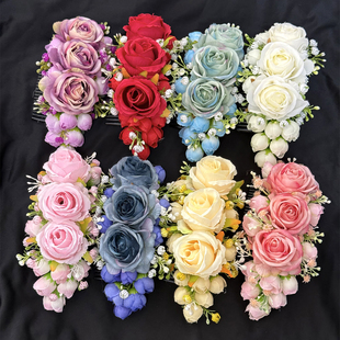 云南傣族头花饰品发梳舞蹈泰国头饰手工民族发饰影楼服装演出配饰