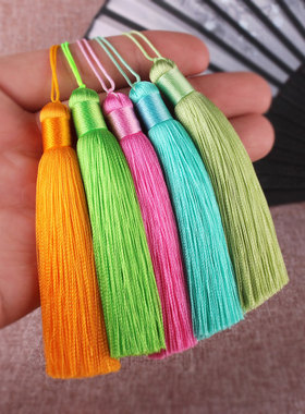 花束包装8cm流苏穗子中国风福桶插花饰品挂件diy手工配饰花艺材料