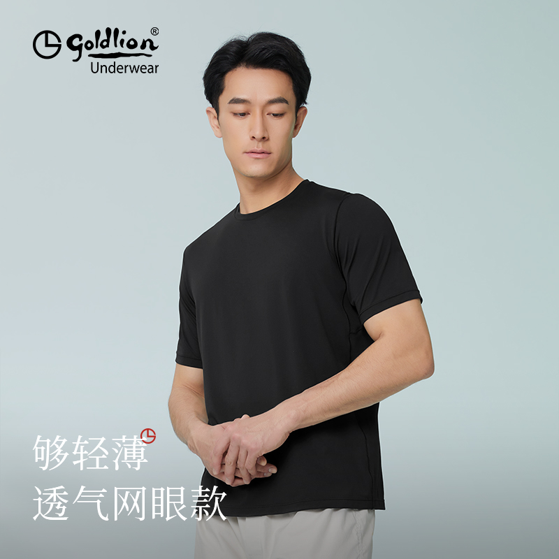 【轻】金利来网眼夏季凉爽男T恤