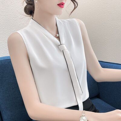 无袖雪纺背心女外穿潮春季