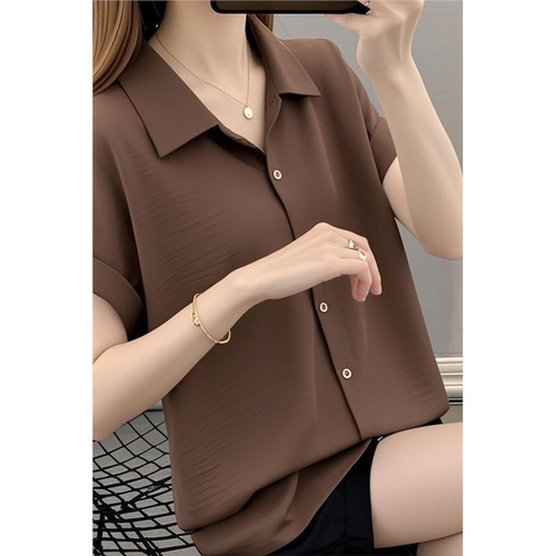 夏季遮肚新款上档次衬衫