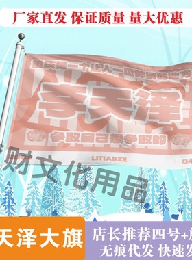 李天泽应援大旗明星演唱会手持大旗户外音乐节应援旗定制代发批发