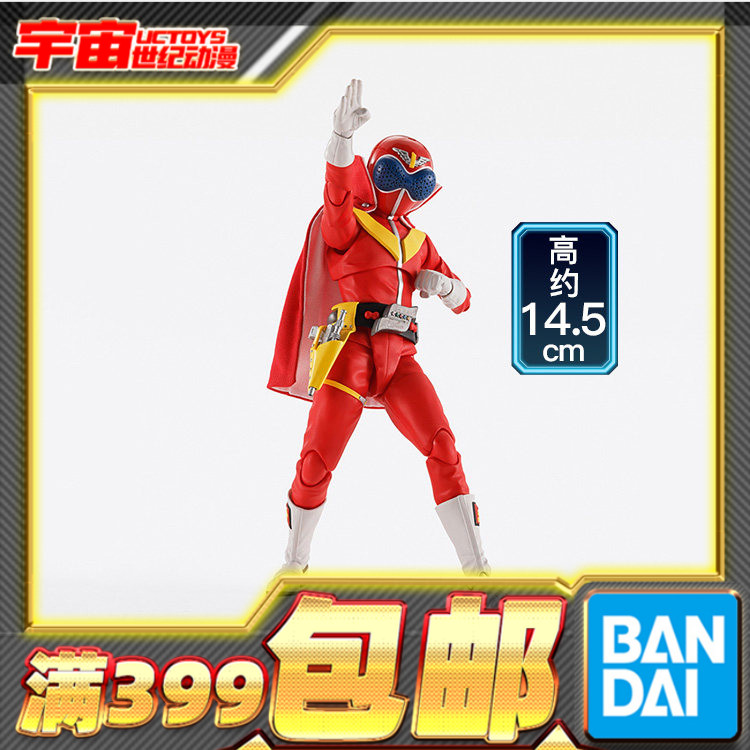 现货 万代 SHF 真骨雕 赤连者 秘密战队五连者 可动成品手办图片