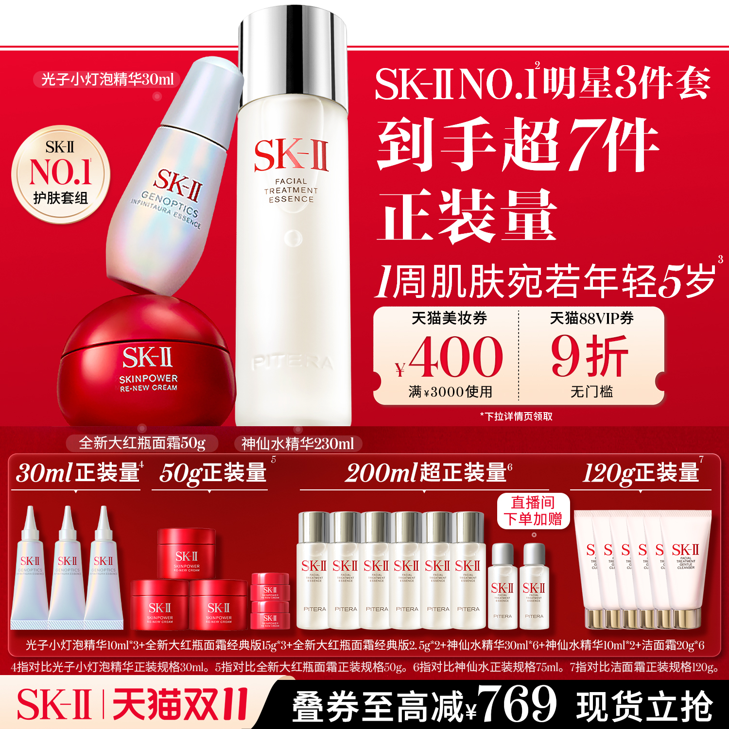 [王牌套组]SK-IINO.1明星3件套