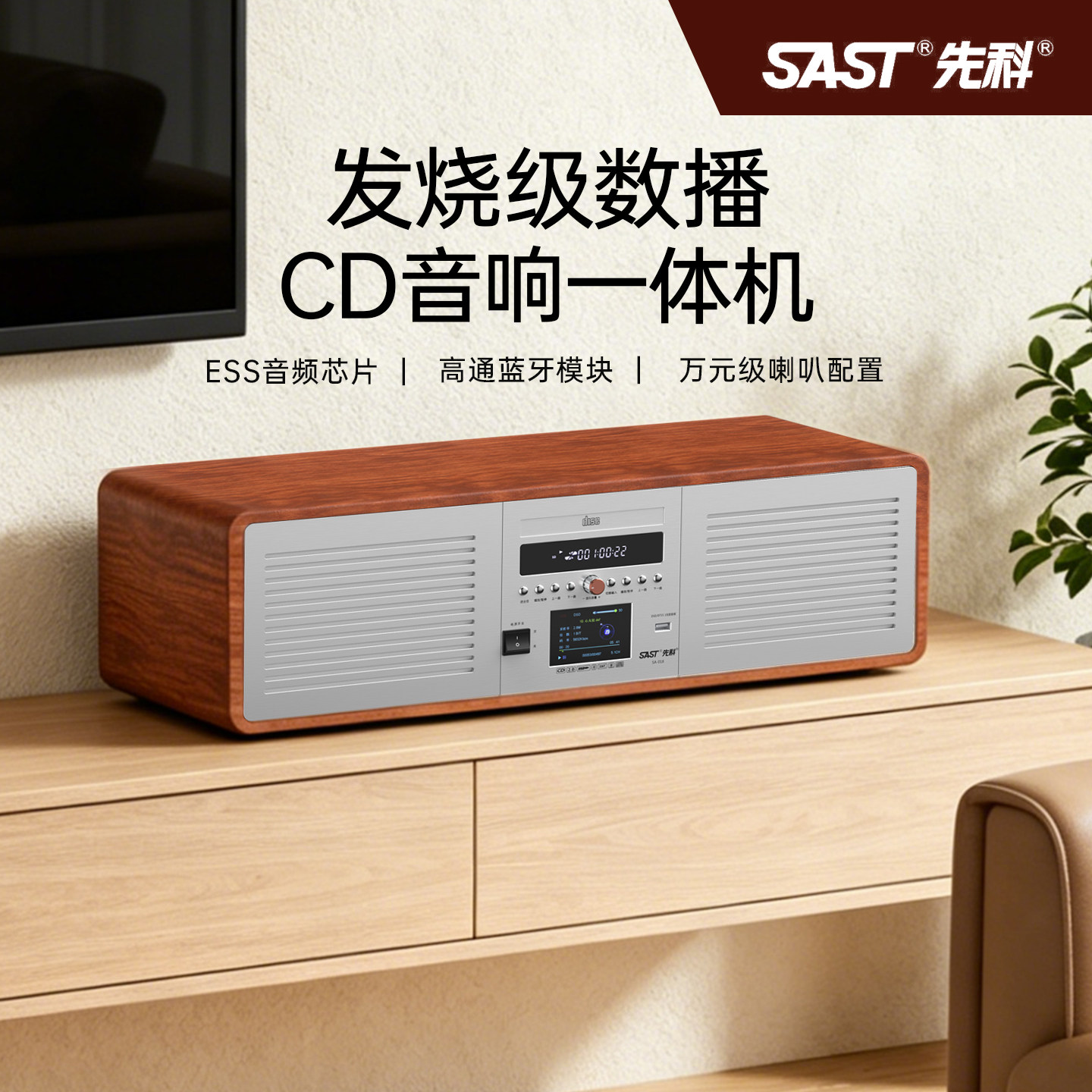 先科CD音响一体播放机图片